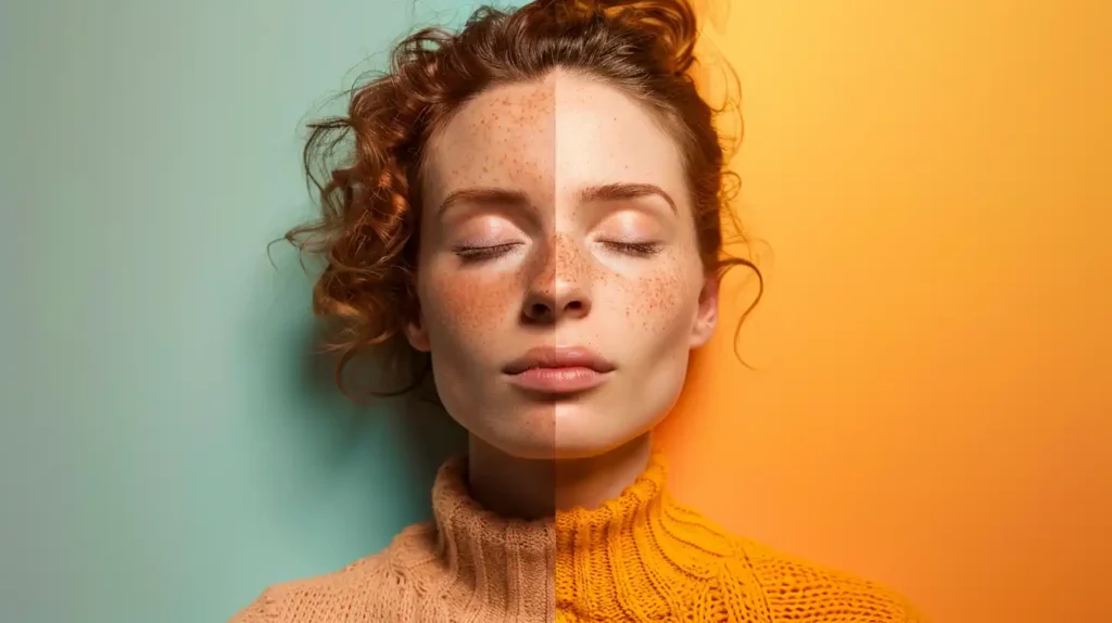 split screen woman zest vitamin d3