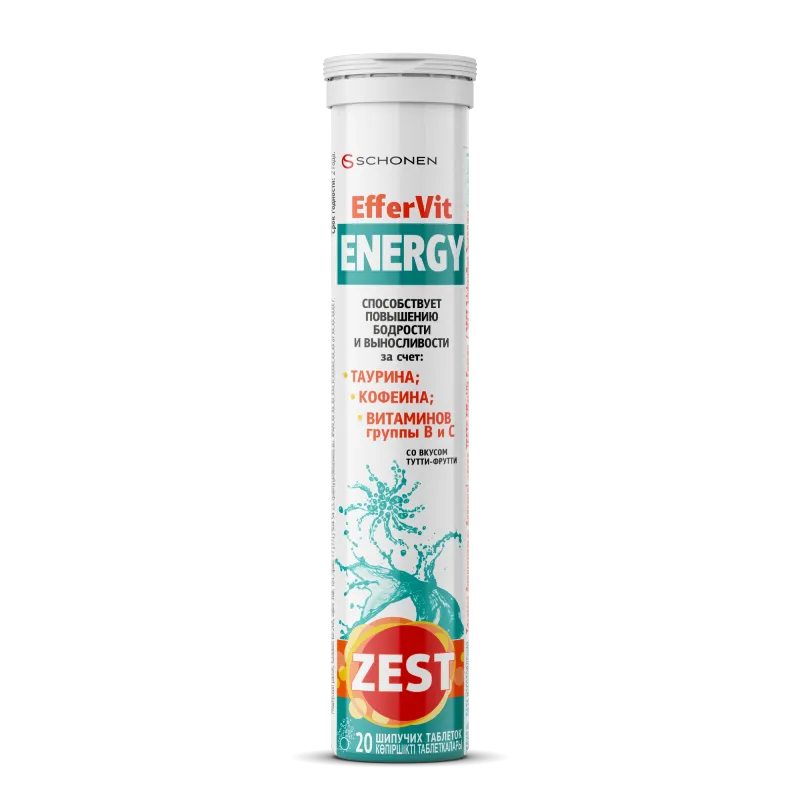 Шипучие таблетки ZEST EfferVit Energy